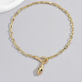 Elegant Metal Snake Series Necklace - Viexta