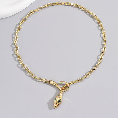 Elegant Metal Snake Series Necklace