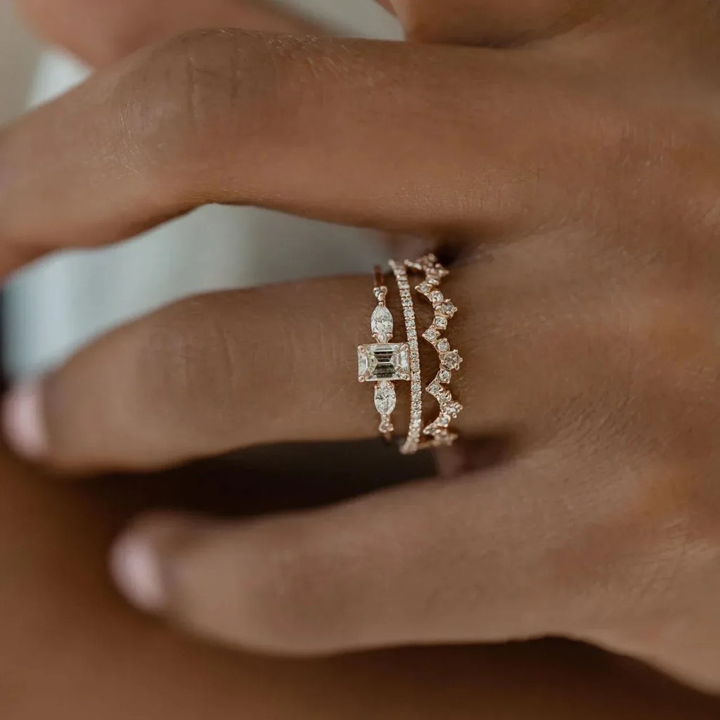 14k Four-piece Ring Set - Viexta