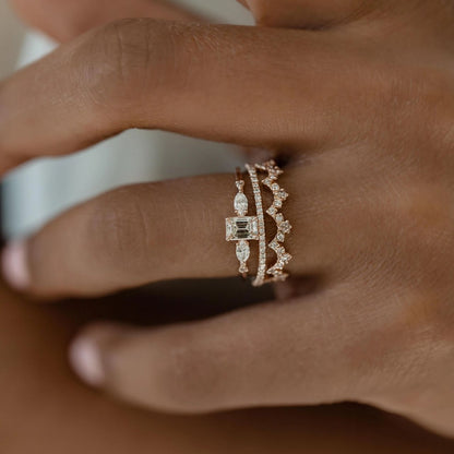 14k Three-piece Ring Set