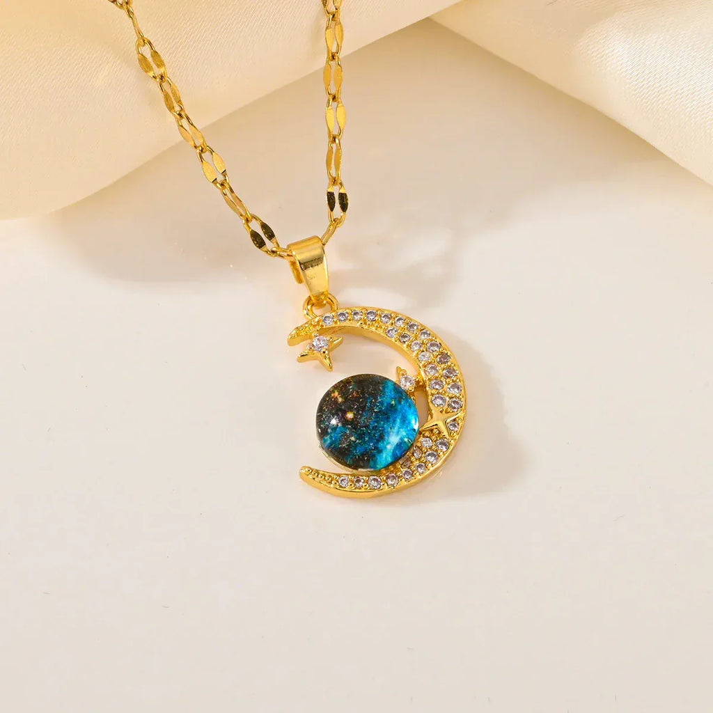 Fantasy Saturn Necklace For Women - Viexta