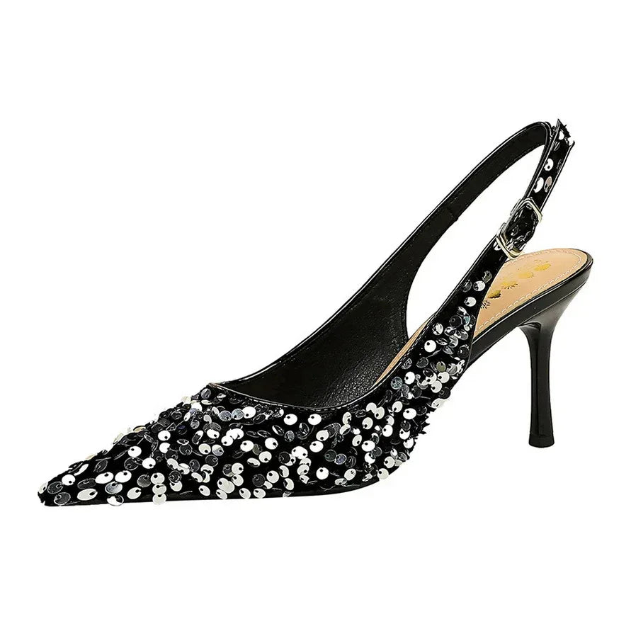 Women's Shallow Pointed-toe Heels - Viexta