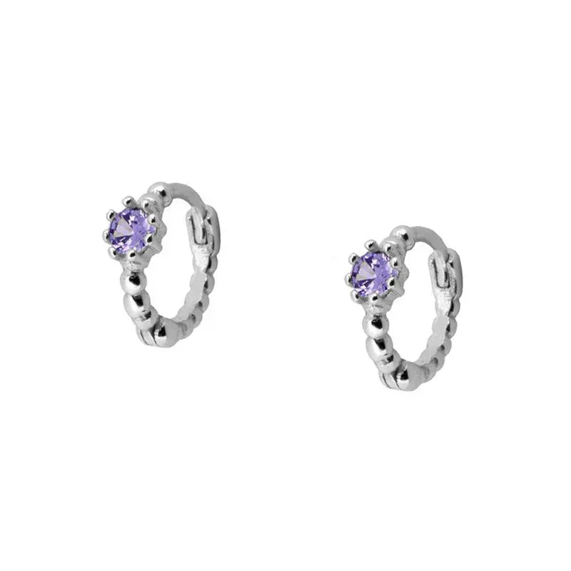 Round Rhinestone Earrings - Viexta