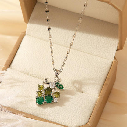 Emerald Grape Necklace For Women