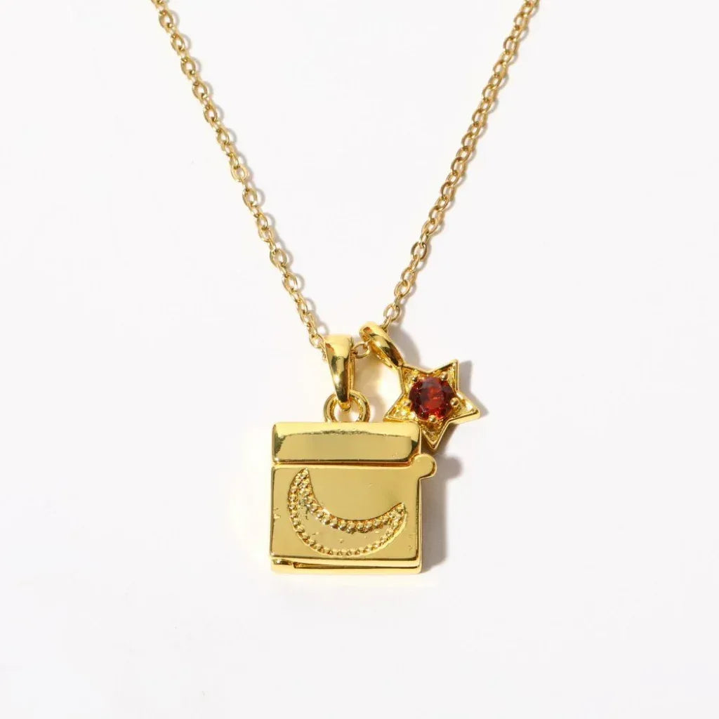 Shell Titanium Steel Album Necklace - Viexta