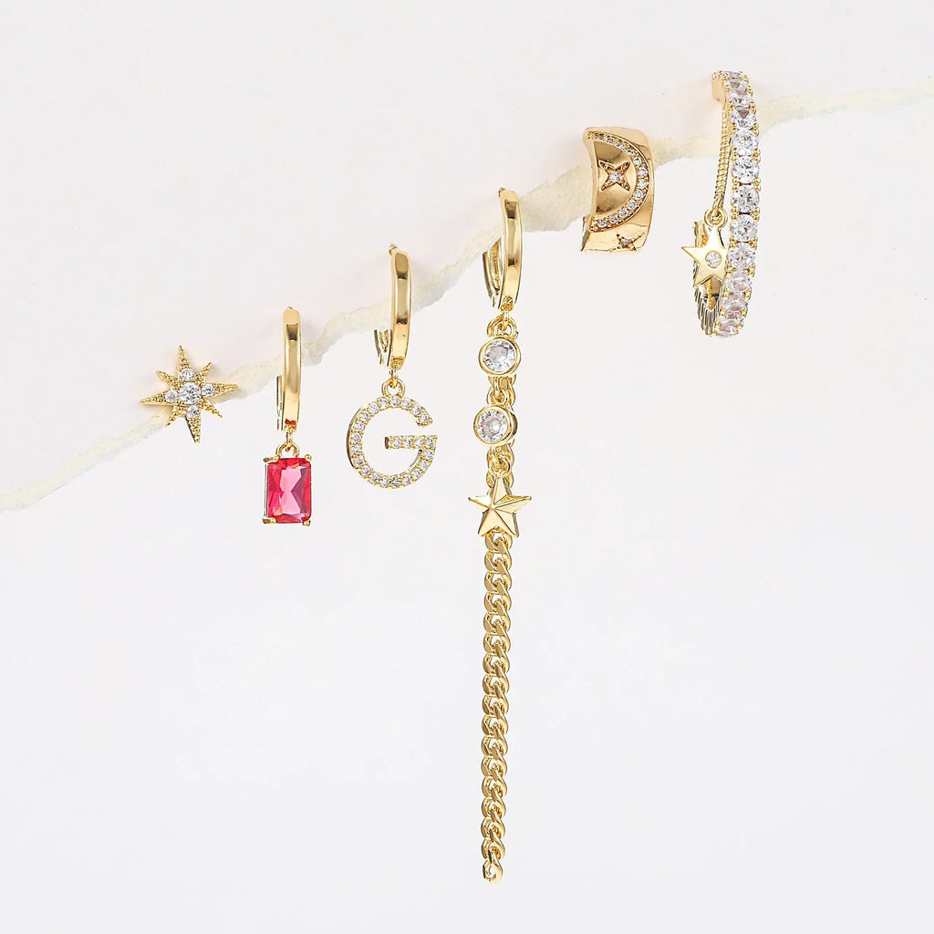 Pentagram Tassel Earrings - Viexta