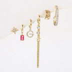 Pentagram Tassel Earrings - Viexta