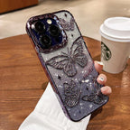 new-butterfly-glitter-anti-fall-iphone-case - Viexta