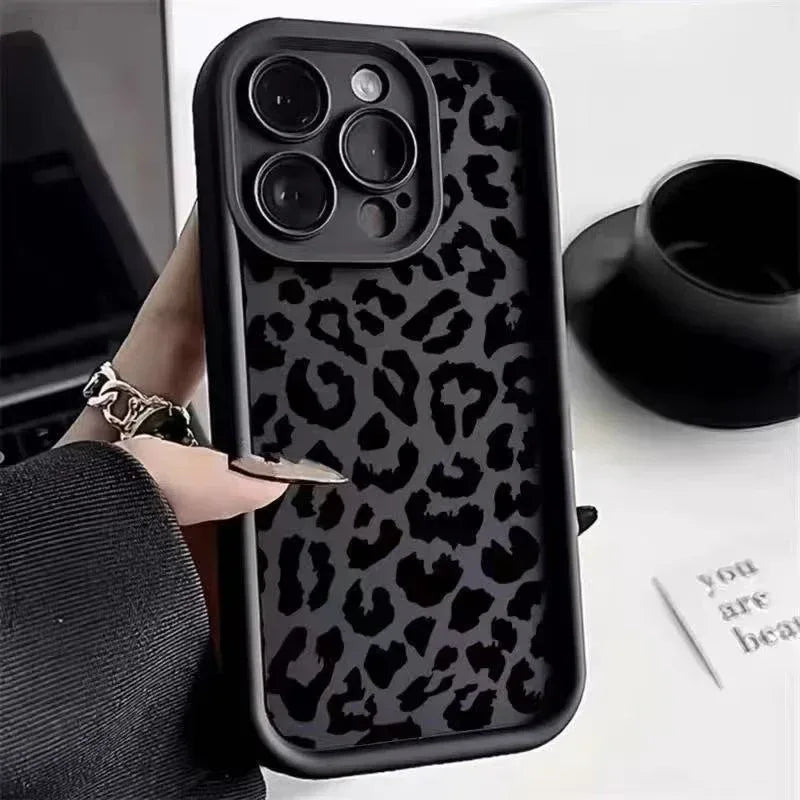 black-leopard-print-iphone-case - Viexta