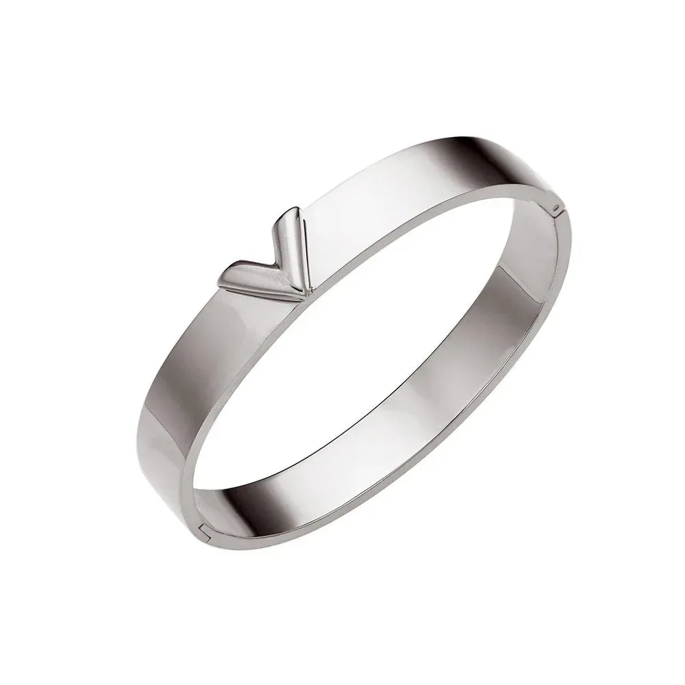 V-shaped Wide Couple Bracelet - Viexta