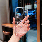 Luminous Stars Glitter Transparent iPhone Case
