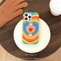 Rainbow Three-dimensional Love Drop-resistant IPhone Case - Viexta