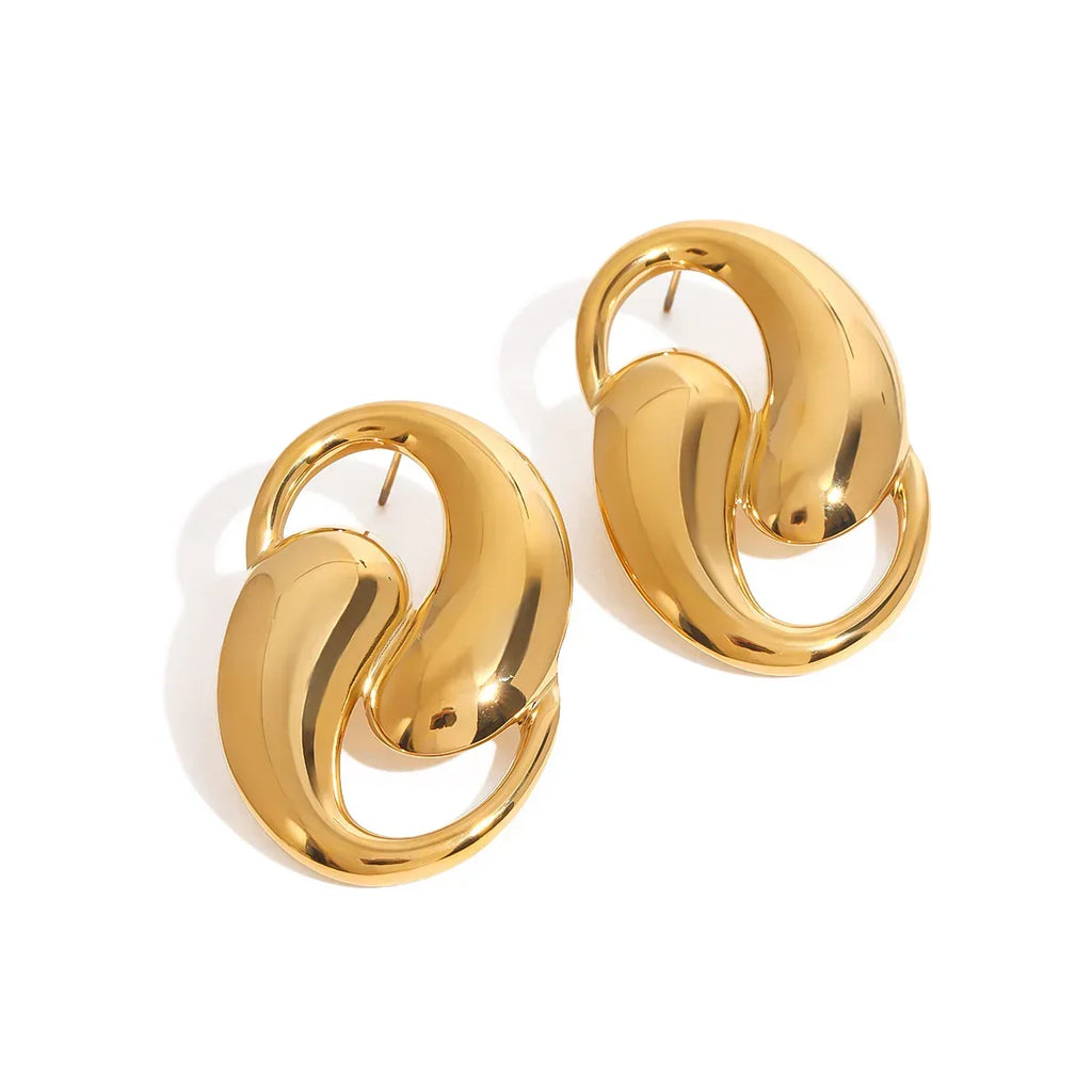 Dansley Water Drop Gold Earrings - Viexta
