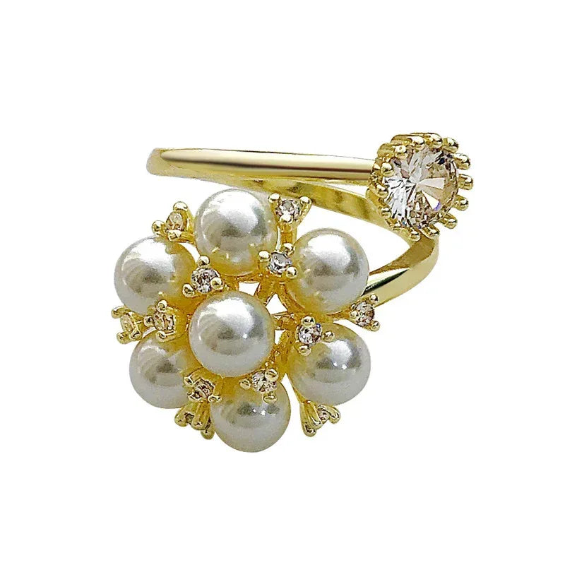 pearl-rhinestone-ring - Viexta