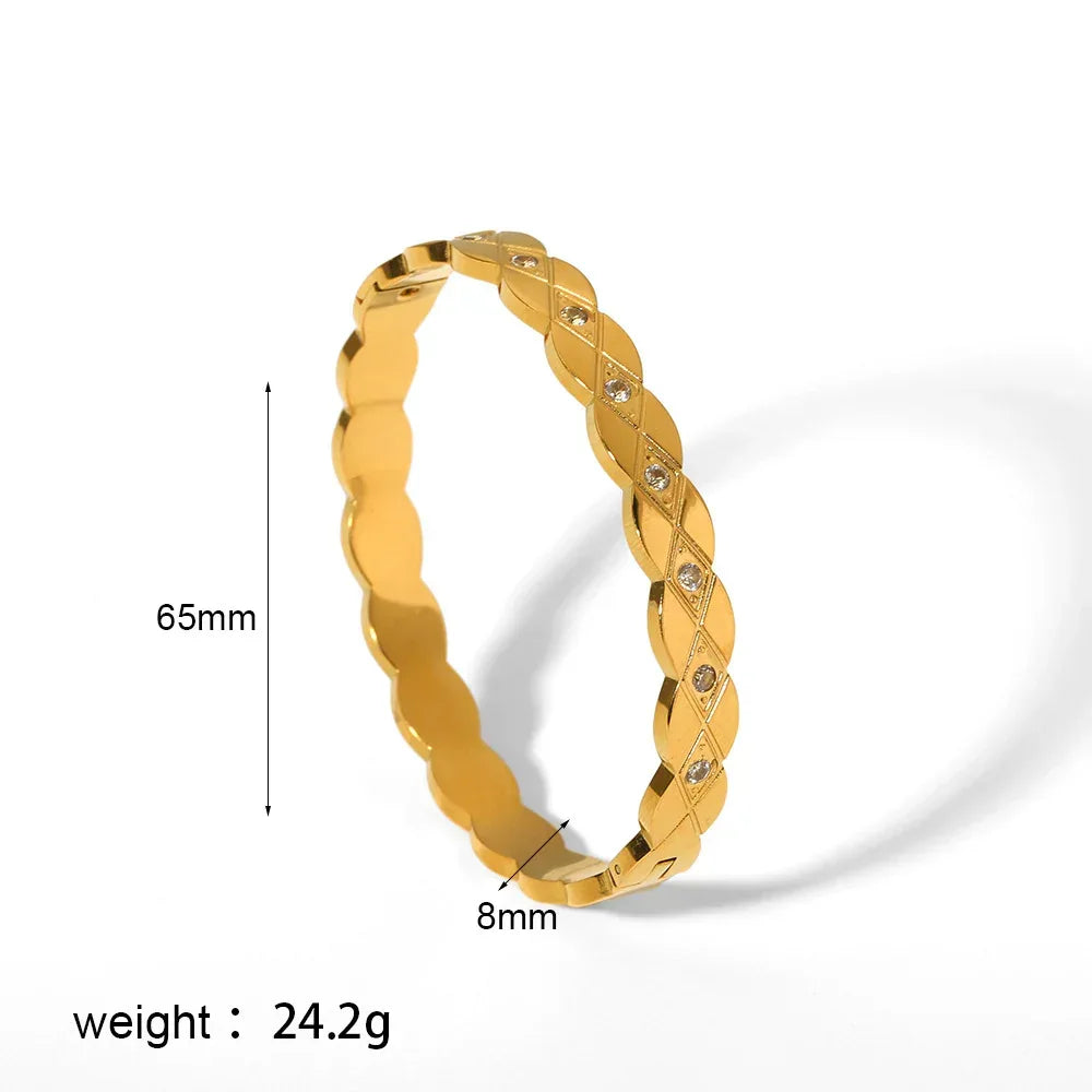 Titanium Steel Bracelet Six-pointed Star Buckle - Viexta