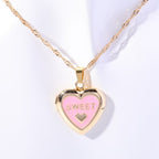 Shell Titanium Steel Album Necklace