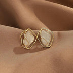 Vintage Silver Needle Stud Earrings - Viexta