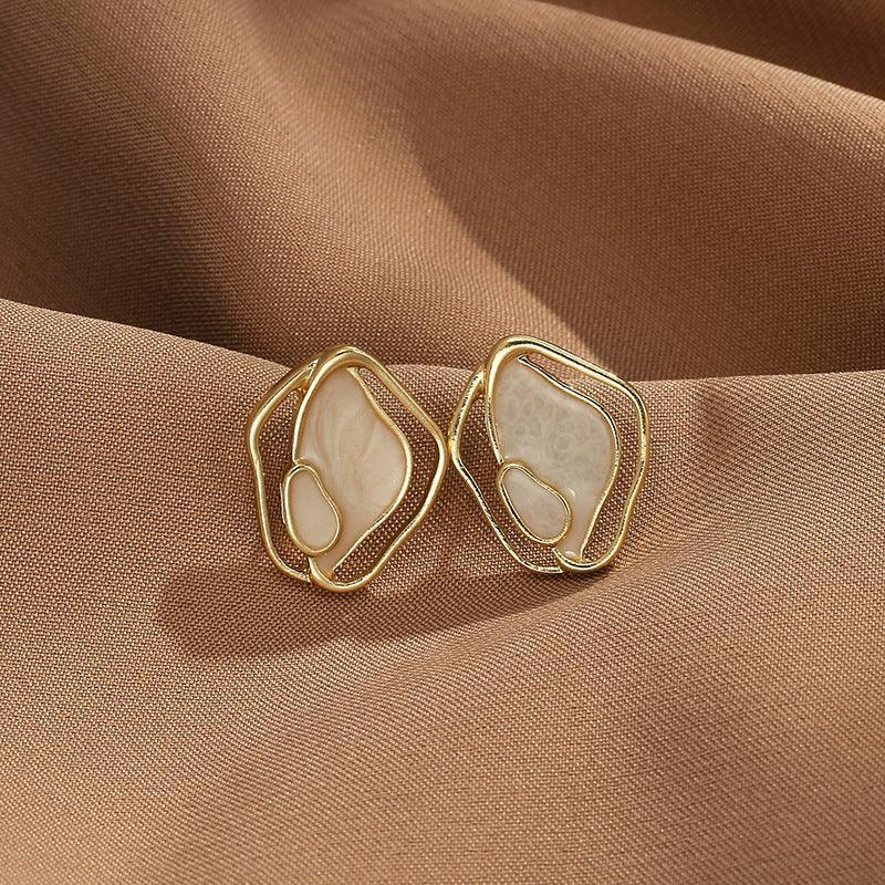 Vintage Silver Needle Stud Earrings - Viexta