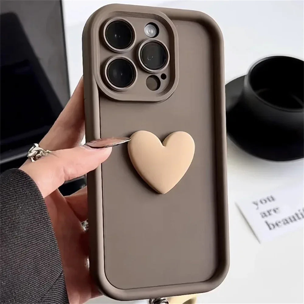 Stereo Coffee Doll Bear Soft Shell iPhone Case - Viexta