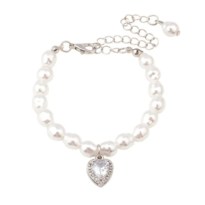 Irregular Shaped Baroque Pearl Bracelet Necklace - Viexta