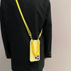 Candy Color Chain Lanyard Soft Lanyard iPhone Case - Viexta
