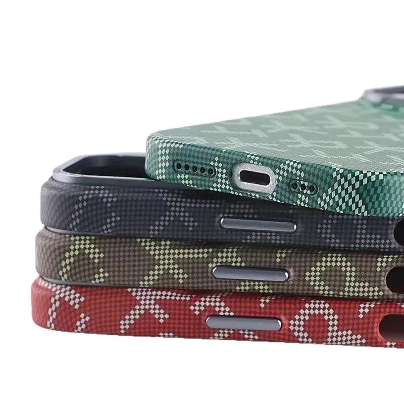 Fiber Texture Ultra-thin Metal iPhone Case - Viexta