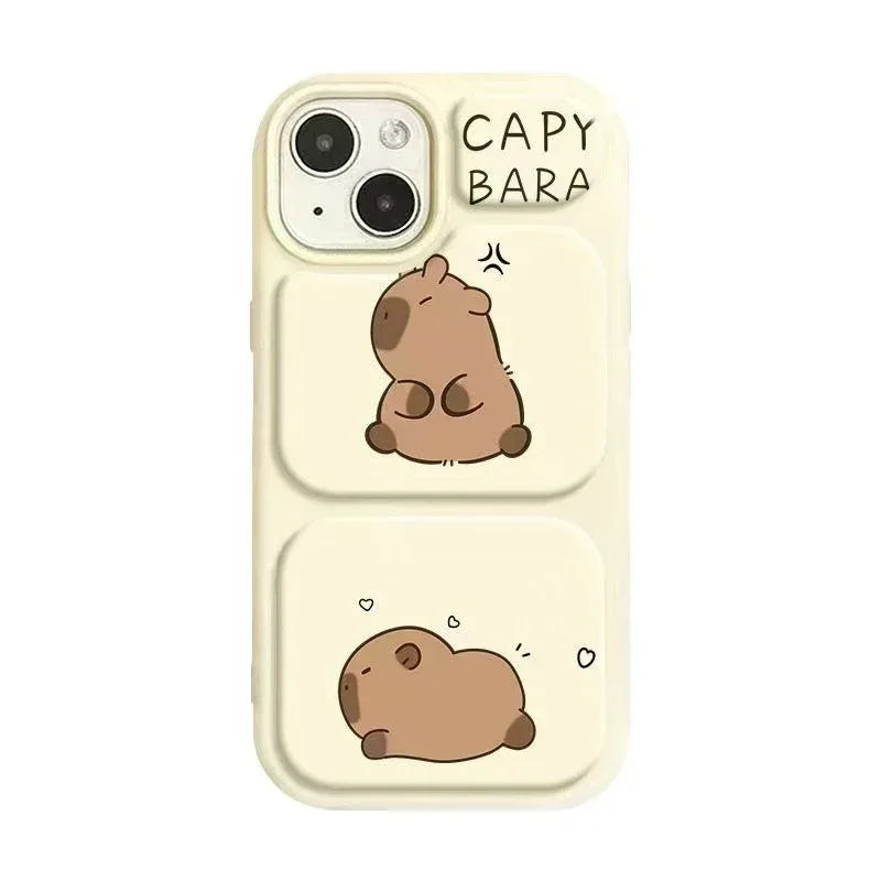 Creative Cartoon Angry Capabala iPhone Case - Viexta
