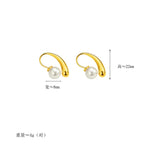 Pearl Water Drop Ear Hoop - Viexta