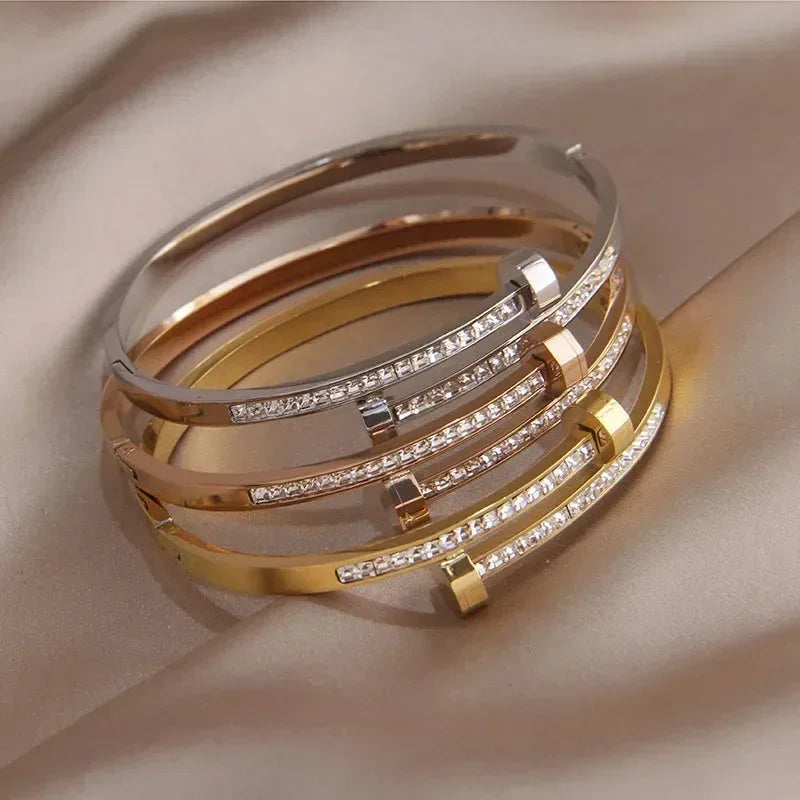 Micro Inlaid Zircon Nail Kada - Viexta