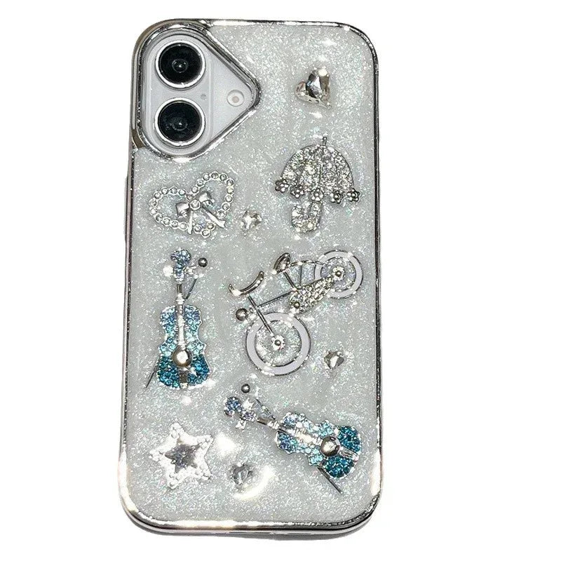 Epoxy Stereo Guitar Heart iPhone Case - Viexta