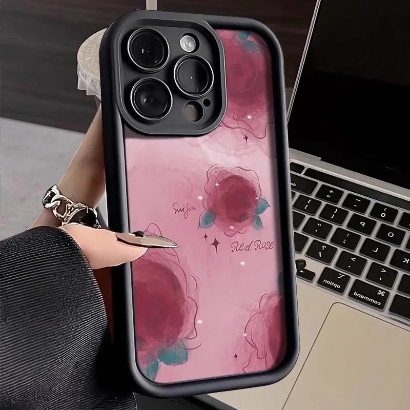 Blooming Rose Silicone iPhone Case - Viexta