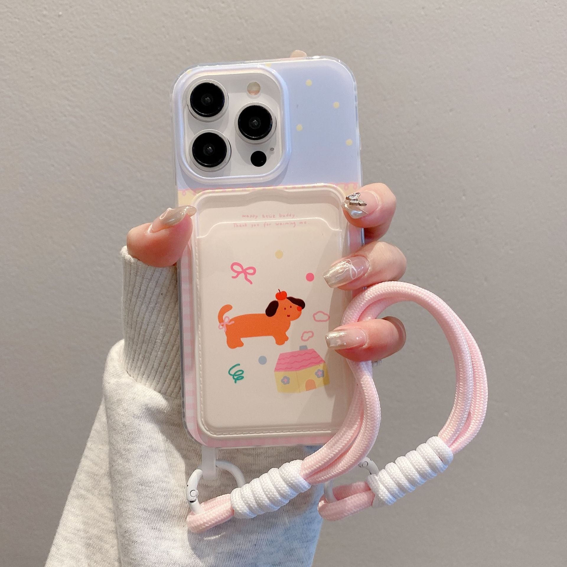 Cartoon Lanyard iPhone Case