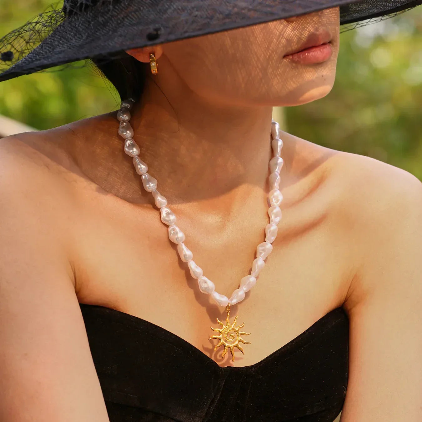 Ocean Series Baroque Shell Necklace - Viexta