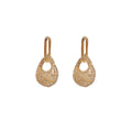Zirconium Water Drops A Two-ear Buckle Stud - Viexta