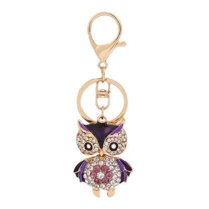 Owl Keychain Enamel Artware