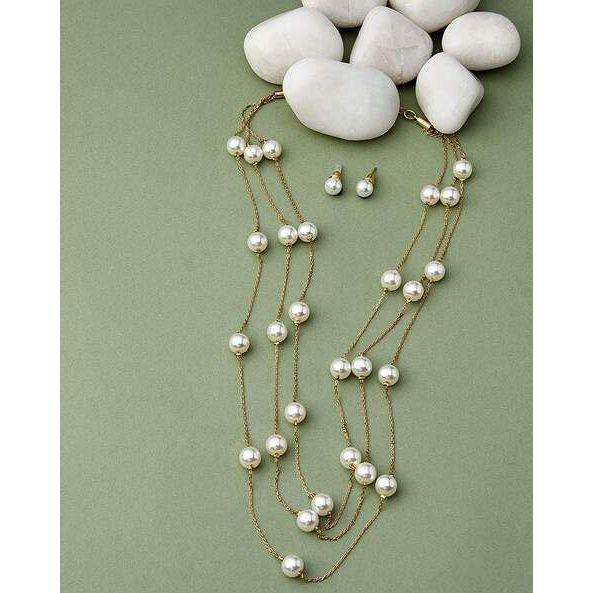 Layered Pearl Necklace