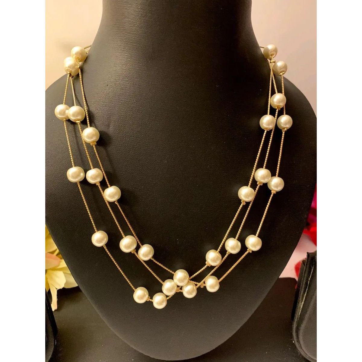 Layered Pearl Necklace