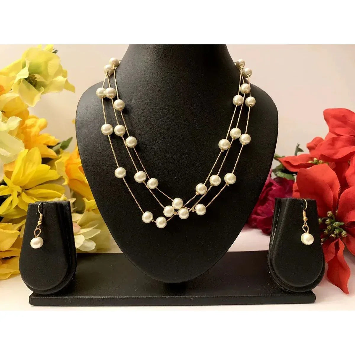 Layered Pearl Necklace - Viexta