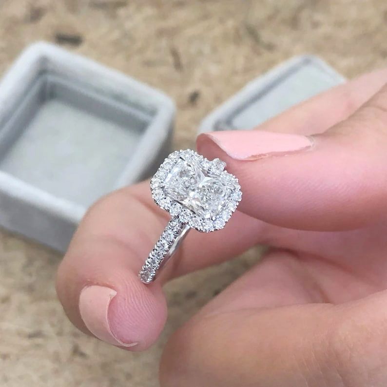 Radiant-Cut Engagement Ring