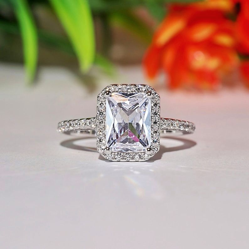 Radiant-Cut Engagement Ring