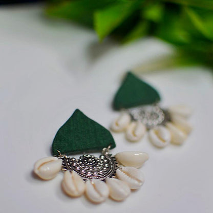 Fabric Shell Earrings