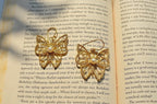 Butterfly brass earring - Viexta