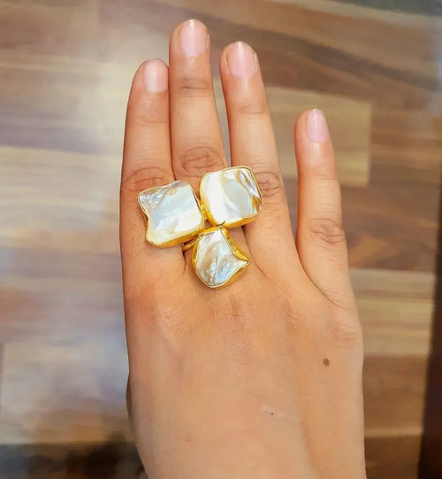 3 Raw Stone Ring - Viexta