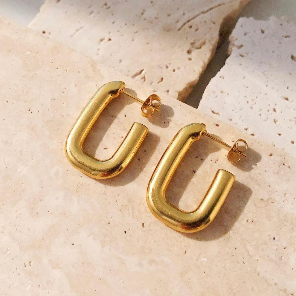 Thick Curvy Hoops - Viexta