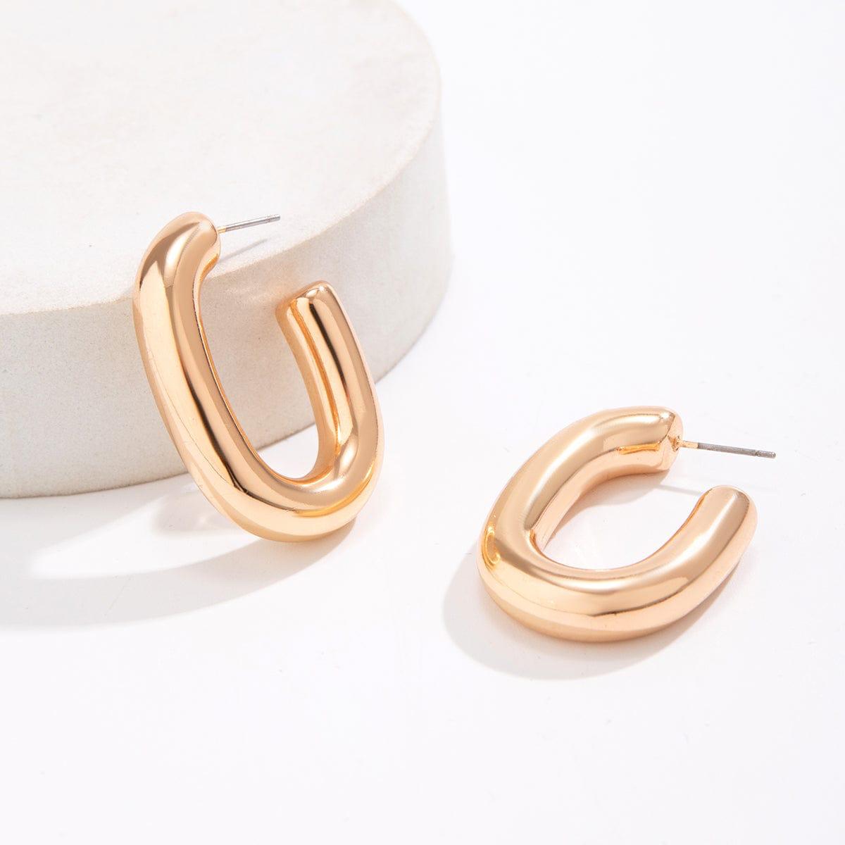 Thick Curvy Hoops