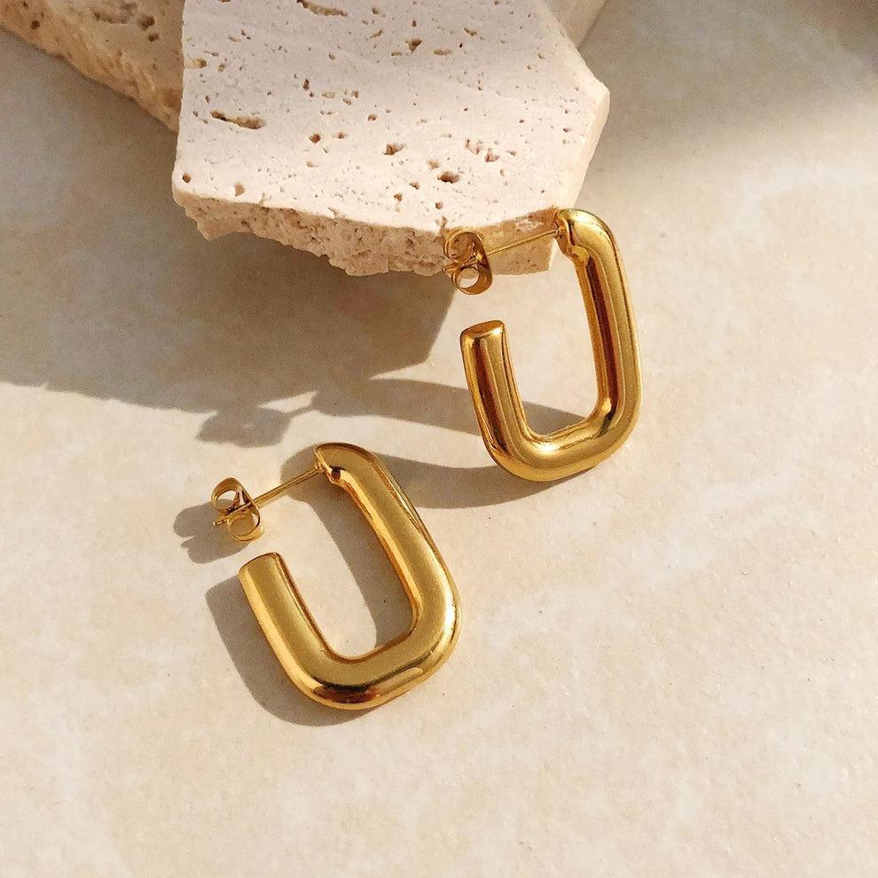 Thick Curvy Hoops - Viexta
