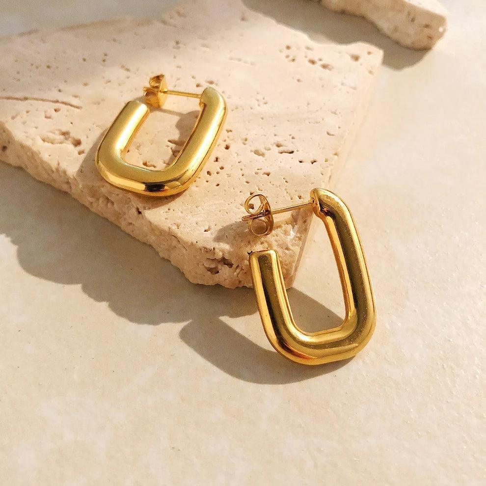 Thick Curvy Hoops - Viexta