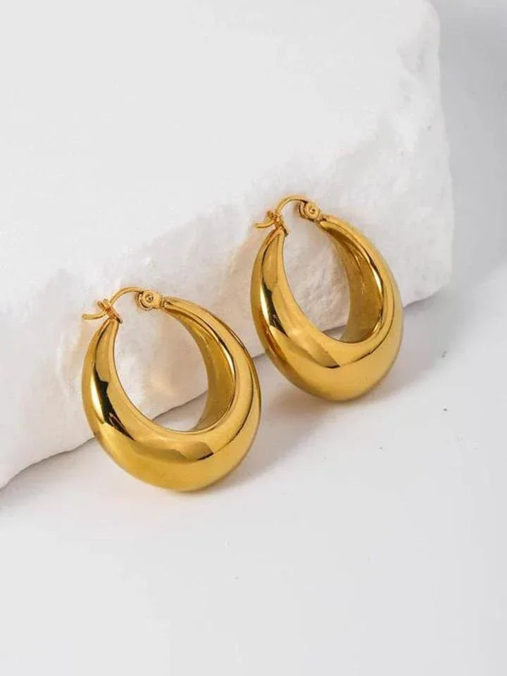 Dainty Baggy Hoops - Viexta