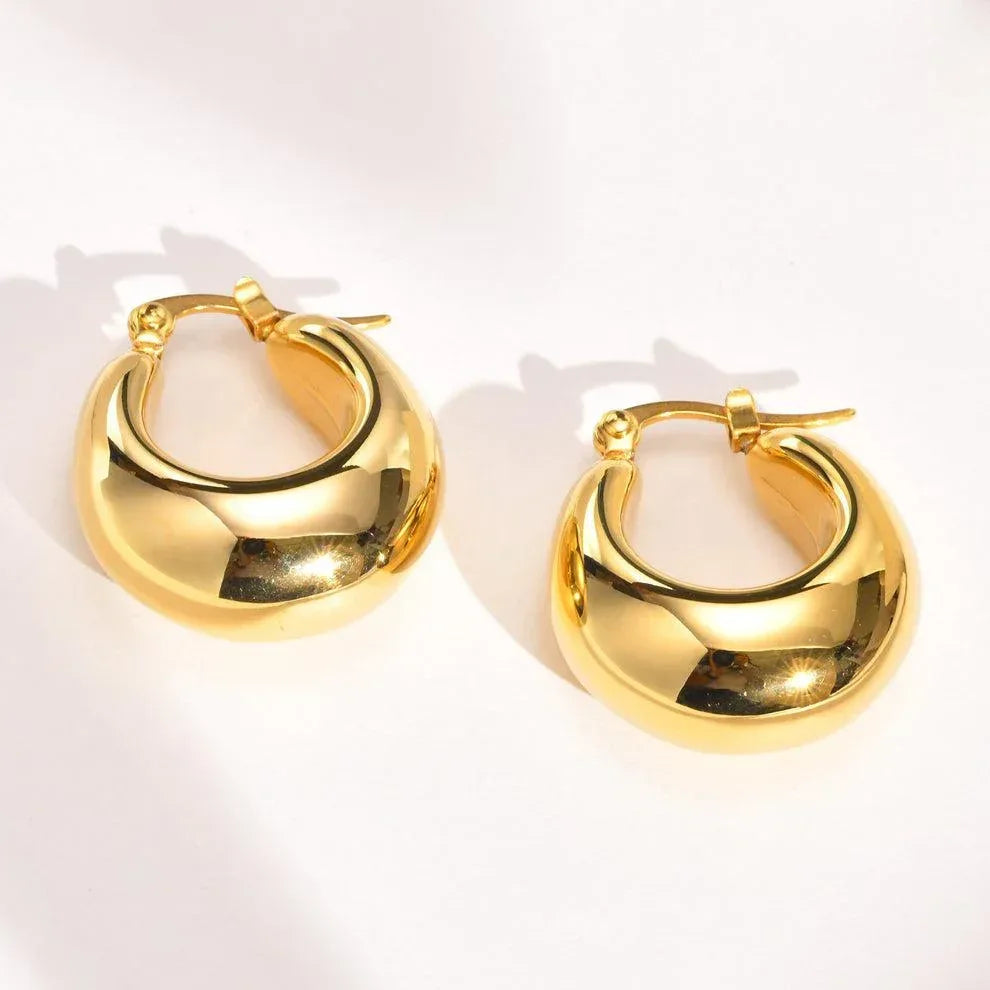 Dainty Baggy Hoops - Viexta