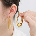 Long Oval Hoops - Viexta